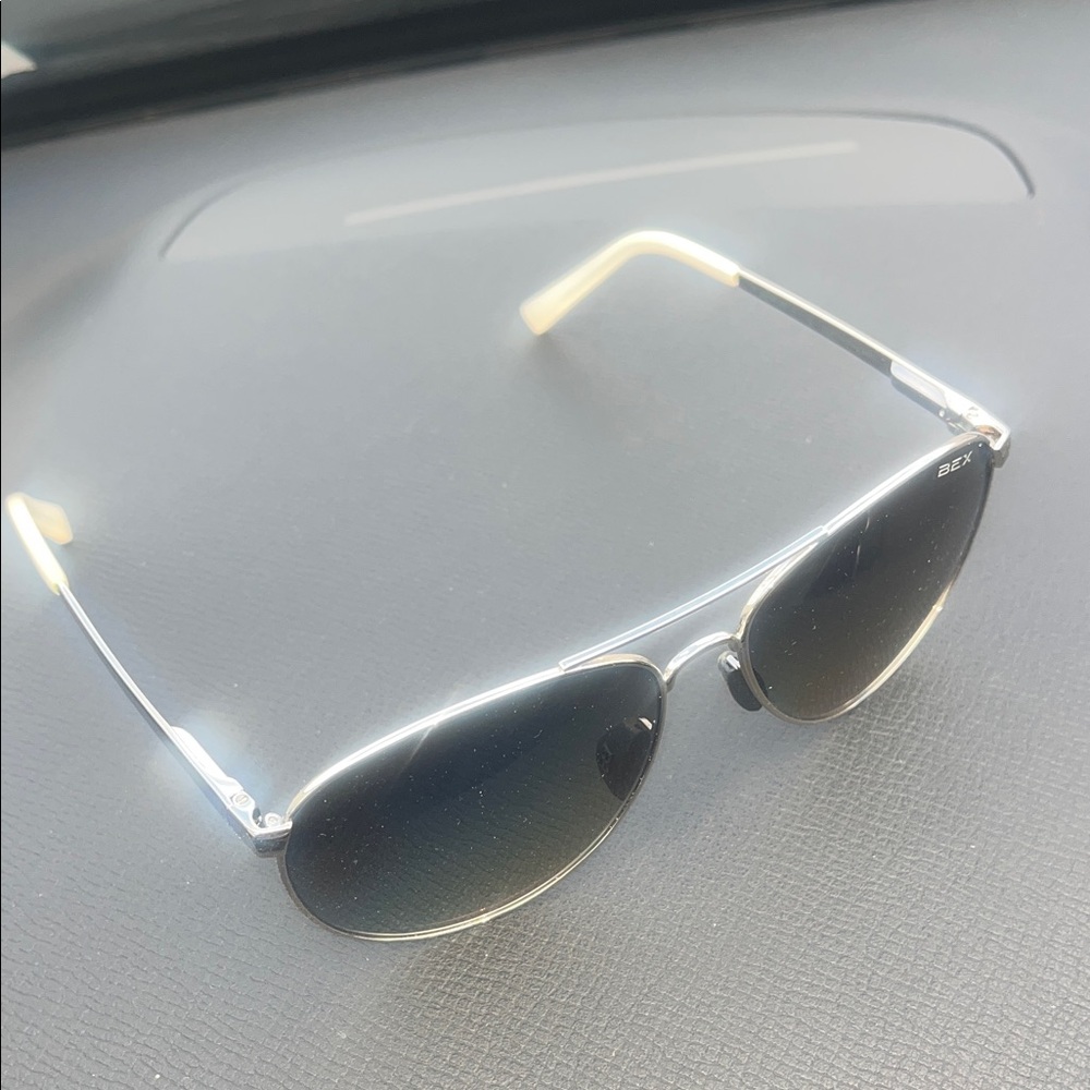 BEX Black Aviator Sunglasses